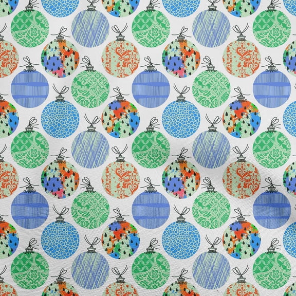 oneOone Cotton Silk Medium Blue Fabric Ornament Diy Clothing Quilting Fabric Print Fabric By Yard 42 Inch Wide