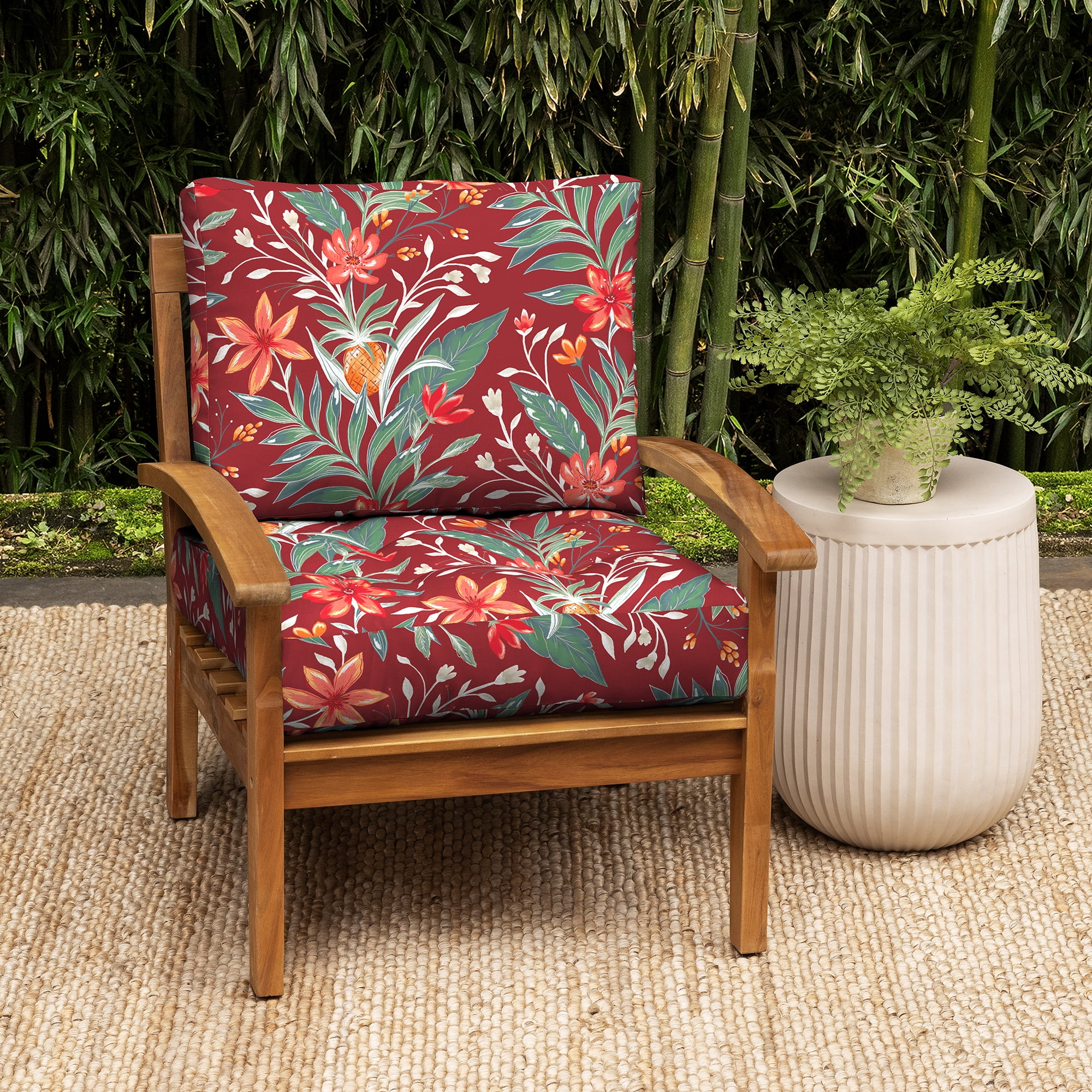 ARDEN earthFIBER Tufted Blowfill Deep Seat Set, 24 x 24, Rain-Proof, Fade Resistant, Deep Seat Bottom and Back Cushion for Chair, Sofa, and Couch