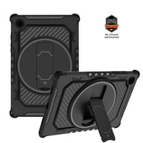 ELEHOLD for Samsung Galaxy Tab A8 10.5 Tablet Case with Hidden Kickstand Shockproof Rugged Protection Cover for 10.5 inch Samsung Galaxy Tab A8(SM-X200/X205),Black