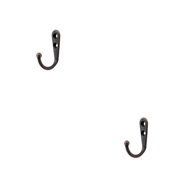 Riwesomey Ropa de estilo Vintage, pantalones, gancho individual de aleación de Zinc, percha para baño, sombreros, tapa, puerta de pared, almacenamiento, Rotbronze 2piezas Riwesomey CBP220986