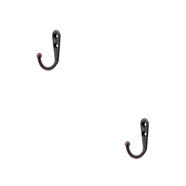 Kenally Ropa de estilo Vintage, pantalones, gancho individual de aleación de Zinc, percha para baño, sombreros, tapa, puerta de pared, almacenamiento, Rotbronze 2piezas Kenally CBP220986