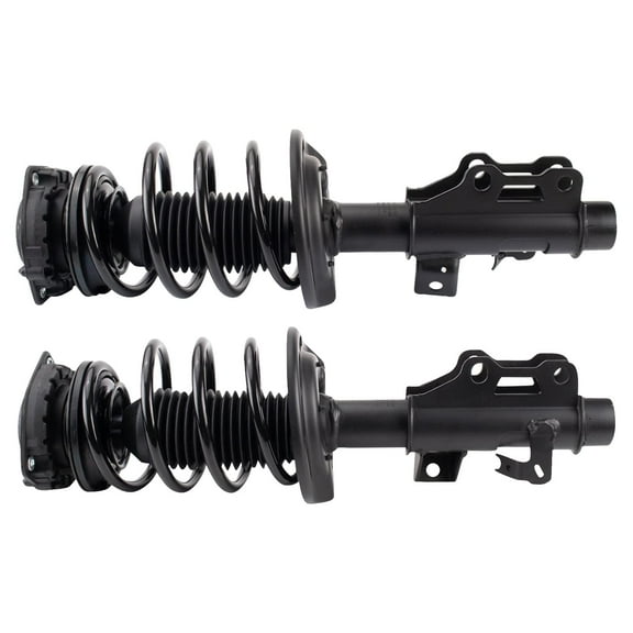 TRQ Front Strut & Coil Spring Assembly Set Driver & Passenger Sides Fits Select 16-19 Chevrolet Camaro