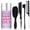 purple, variant on Styling Brush Set - 5Pcs Edge, Teasing, Rat Tail Comb & Boar Bristle Brushes for Slick Back, Ponytails & Flyaways - Men, Women