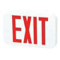 Exit Sign, White, 1 or 2 Face(s), LED, Wall/Ceiling Mount, Nickel Cadmium