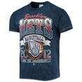 thumbnail image 2 of Men's '47 Navy Brooklyn Nets 75th Anniversary City Edition Mineral Wash Vintage Tubular T-Shirt, 2 of 3