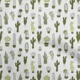 thumbnail image 1 of oneOone Rayon Forest Green Fabric Cactus Sewing Craft Projects Fabric Prints By Yard 56 Inch Wide, 1 of 5