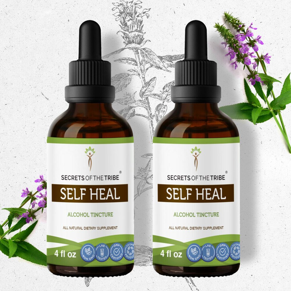 Self Heal Tincture Alcohol Extract, Organic Self Heal (Heal All, Prunella Vulgaris) Dried Herb