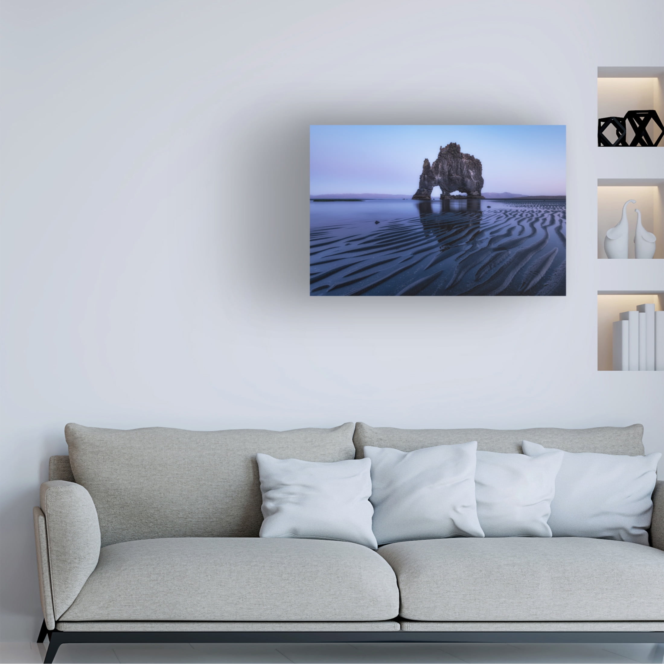 Trademark Fine Art Sunny Ding Rhino Rock Canvas Wall Art