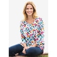 thumbnail image 5 of Woman Within Plus Size Perfect Three-Quarter Sleeve V-Neck Tunic, 5 of 6