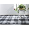thumbnail image 2 of Feizy Crosby Transitional Plaid, Black/Blue/White, 5' x 8' Area Rug Easy Care Fade Resistant Stain Resistant Rustic Design Carpet for Living Dining Bed Room, 2 of 8