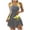 Grey, variant on Yammkia Best Tankini Swimsuits Womens Tankini Swimsuits with Skirt - Two Piece Tummy Control Bathing Suits High Neck Swimwear(White,XXL)