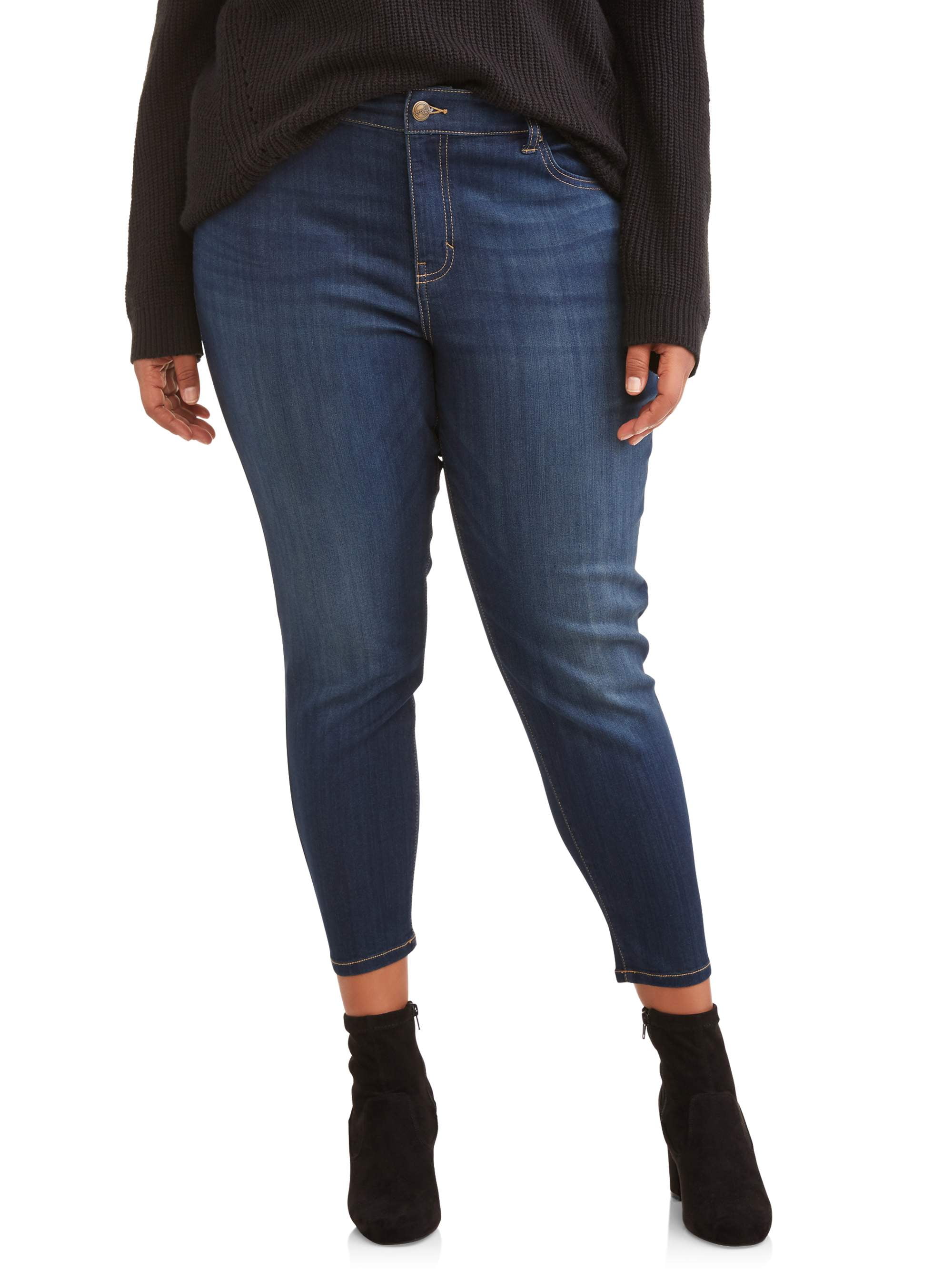terra and sky skinny ankle jeans