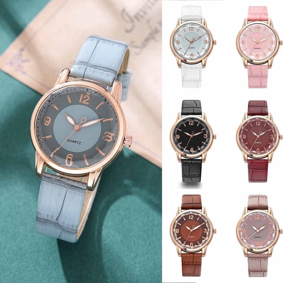Resicozy Leather Women Watches Ladies Dress Quartz Date Classic Leather Strap Female Wrist Watch 2026 White