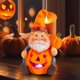 thumbnail image 3 of Halloween Jardín Gnomos Wansheng Calabaza Anciano Hada Decoración Luminosa Jardín Enano Decoración Resina Decoración, 3 of 6