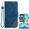 thumbnail image 1 of Asuwish - Funda tipo cartera compatible con Motorola Moto G 5G 2024, de cuero con cordón, tarjetero, correa para la muñeca, para G5G 5 G G5, color azul, 1 of 5