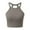 Grey, variant on Band Tops Women Berry Top Women Women's Fashion Tops Neck Camisole with Built In Bra Soft Stretchy Comfortable Casual Tank for Music Festival Outdoor Indoor