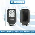 thumbnail image 6 of Unique Bargains 6 Button Car Keyless Entry Remote Control for Smart Fob KR5V1X for Honda Odyssey 2014-2017 313.8MHz 47 Chip, 6 of 7