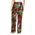 thumbnail image 3 of Daiia Frogs and Mushrooms Women's Sleep Pant with Pockets and Drawstring,Pajama Pants-Large, 3 of 9