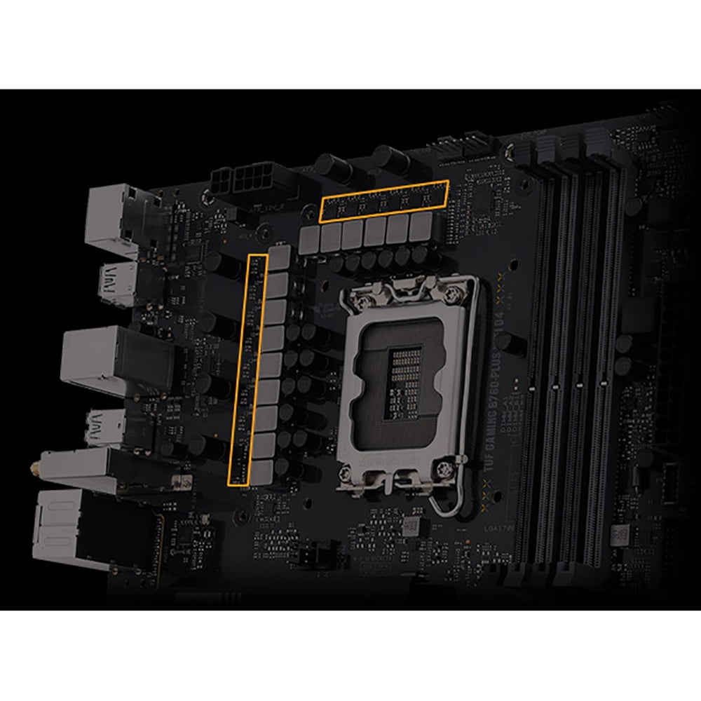 Asus TUF Gaming B760-Plus WiFi D4 Motherboard, ATX, LGA1700, DDR5, WiFi 6