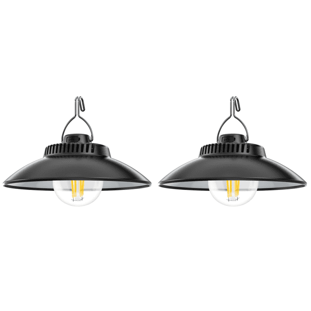 Linternas para Acampar A Prueba 2 Modos LED Luces Campaña Caminatas (luz B) Amarillo