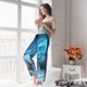 thumbnail image 5 of Fotbe Mountain Cottage In Snow Pantalones de Pijama para Mujer, Pantalones de Dormir, Pantalones Pj con Cordón y Bolsillos-Large, 5 of 6