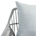 thumbnail image 4 of SAFAVIEH Elsbeth Outdoor Patio 4 Piece Conversation Set, Grey, 4 of 5