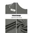 thumbnail image 5 of COOFANDY Men's Sweater Vest V Neck Slim Fit Cable Knitted Sleeveless Pullover Sweater, 5 of 6