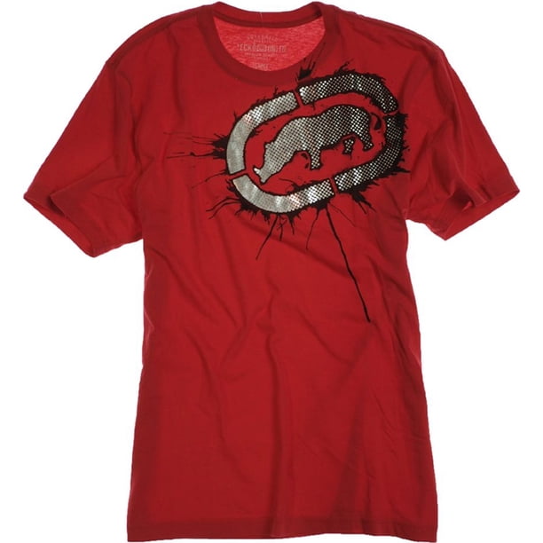Ecko Unltd. Camiseta gráfica Drip D Rhino para hombre, roja, pequeña