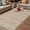 Brown Beige, variant on Green Floral Outdoor Rug for Patio/Deck/Porch, Non-Slip Large Area Rug 6 x 9 Ft, Spring Flowers Indoor Outdoor Rugs Washable Area Rugs, Reversible Camping Rug Carpet Runner