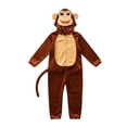 thumbnail image 4 of SIYUDAN Unisex Boys Girls Animal Onesie Pajamas Long Sleeve Zip up 3D Ears Hooded Onesie Jumpsuits Christmas Pajamas Monkey Onesie Girls Christmas Outfit 11-12 Years, 4 of 5
