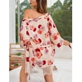 thumbnail image 5 of Richie House Women Floral Cami Shorts Set 3P Nightwear Sexy Lace Lingerie Sleep S-XL RHW2913-A-M, 5 of 6