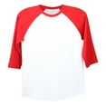 thumbnail image 4 of Athletic Works Youth 3/4 Sleeve Raglan Baseball Tee, Red, Size XL, 4 of 4