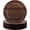 Dark Brown, variant on 12 count Faux Wooden Charger Plates 13 Inch Round Rustic Plastic Plates Antique Design Bulk Decorative Chargers for Dinner Tray for Wedding Dinner Table Party Event (Dark Brown)