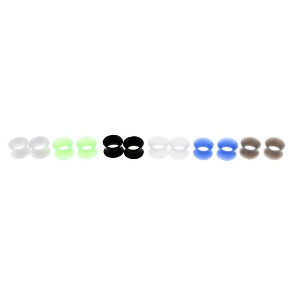 Kit de 12 dilatadores de gel de sílice flexibles para conducto auditivo. 14mm