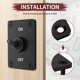 thumbnail image 4 of 2X Interruptor de Palanca Resistente 12V DC30A Interruptor de Palanca Impermeable 2 ON/OFF SPST con Panel de Montaje para Auto Coche, 4 of 5