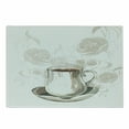 thumbnail image 1 of Espresso Cutting Board, Hand Drawn Inspired Drawing of a Coffee Cup and Romantic Roses in Mute Tones, Decorative Tempered Glass Cutting and Serving Board, in 3 Sizes, by Ambesonne, 1 of 2