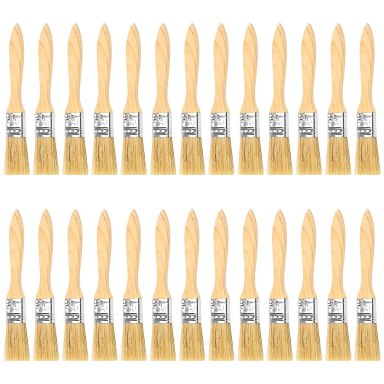 US Art Supply 24 Pack of 1-1/2 inch Paint and Chip Paint Brushes for Paint,  Stains, Varnishes, Glues, and Gesso 