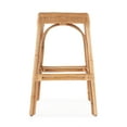 thumbnail image 3 of Butler Specialty Company Robias Rectangular Rattan 30" Bar Stool - Natural, 3 of 8