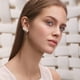 thumbnail image 3 of Trendy Minimalista Dainty Tiny Ear Wrap Cuff Piercing Studs Pendientes, 3 of 4