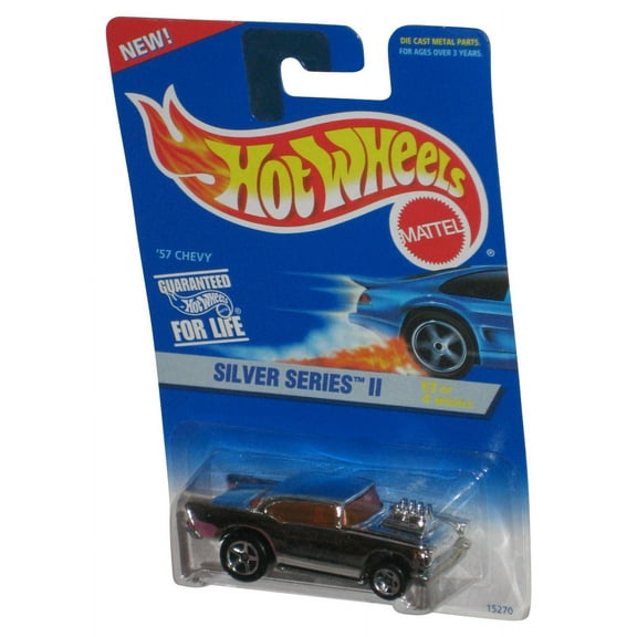 Hot Wheels Silver Series II 3/4 (1995) Mattel '57 Chevy Toy Car #422