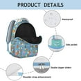 thumbnail image 4 of "Sunflower Backpack for School and College - Beautiful Wildflower Print Bookbag for Women, Durable Backpack with Laptop Sleeve and Padded Straps", 4 of 6