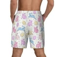 thumbnail image 4 of Balery Easter Colorful Rabbit Mens Swim Trunks Swim Shorts for Men Quick Dry Inseam Beach Shorts with Compression Liner Pocket-3X-Large, 4 of 9