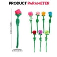 thumbnail image 3 of 1 Plush Artificial Flower Clearance! Plush Bouquet Artificial Stem Artificial Red Flowers Funny Flowers Foldable Flower Curtain Brackets Artificial Faux Flower, 3 of 9