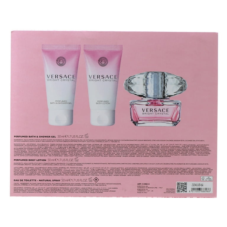 Versace Bright Crystal 3-Piece Fragrance Gift Set for Women