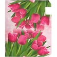thumbnail image 4 of Mother''s Day Magnetic Mailbox Cover Pink Tulips Mailbox Wrap Home Decorative for Standard Mailboxes, 4 of 6