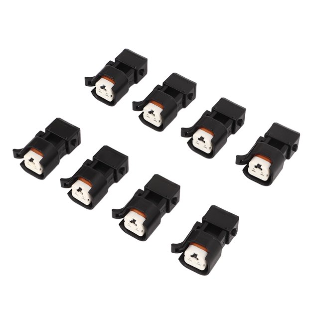 Adaptadores de Inyectores, Mano de Obra Fina de Rendimiento ESTABLE EV1 A EV6 43100 08 Adaptadores de conector del Inyector de Combustible 8pcs para Motocicleta