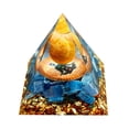 thumbnail image 3 of Energía cristalina Pyramid Sculpture Recolección Meditación Meditación Curación Gema Suerte Suministros de decoración de la fiesta Suministros, 3 of 7