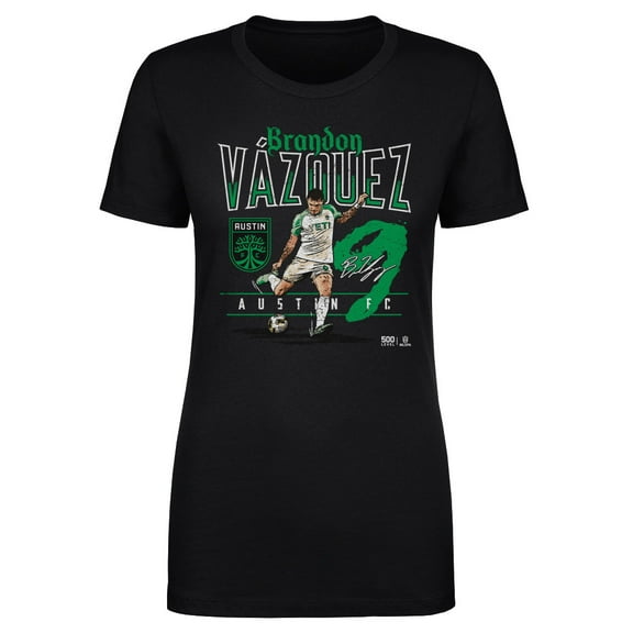 Women's 500 Level Brandon Vazquez Black Austin FC Feature T-Shirt