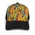 thumbnail image 3 of Naloa Dancing African Womens Adult adjustable Print Baseball Hat, Patchwork curved brim baseball capfor Men and Women, One Size, 3 of 5