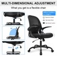 thumbnail image 4 of Primy Ergonomic Office Chair Desk Chair with Adjustable Lumbar Support(Black), 4 of 6